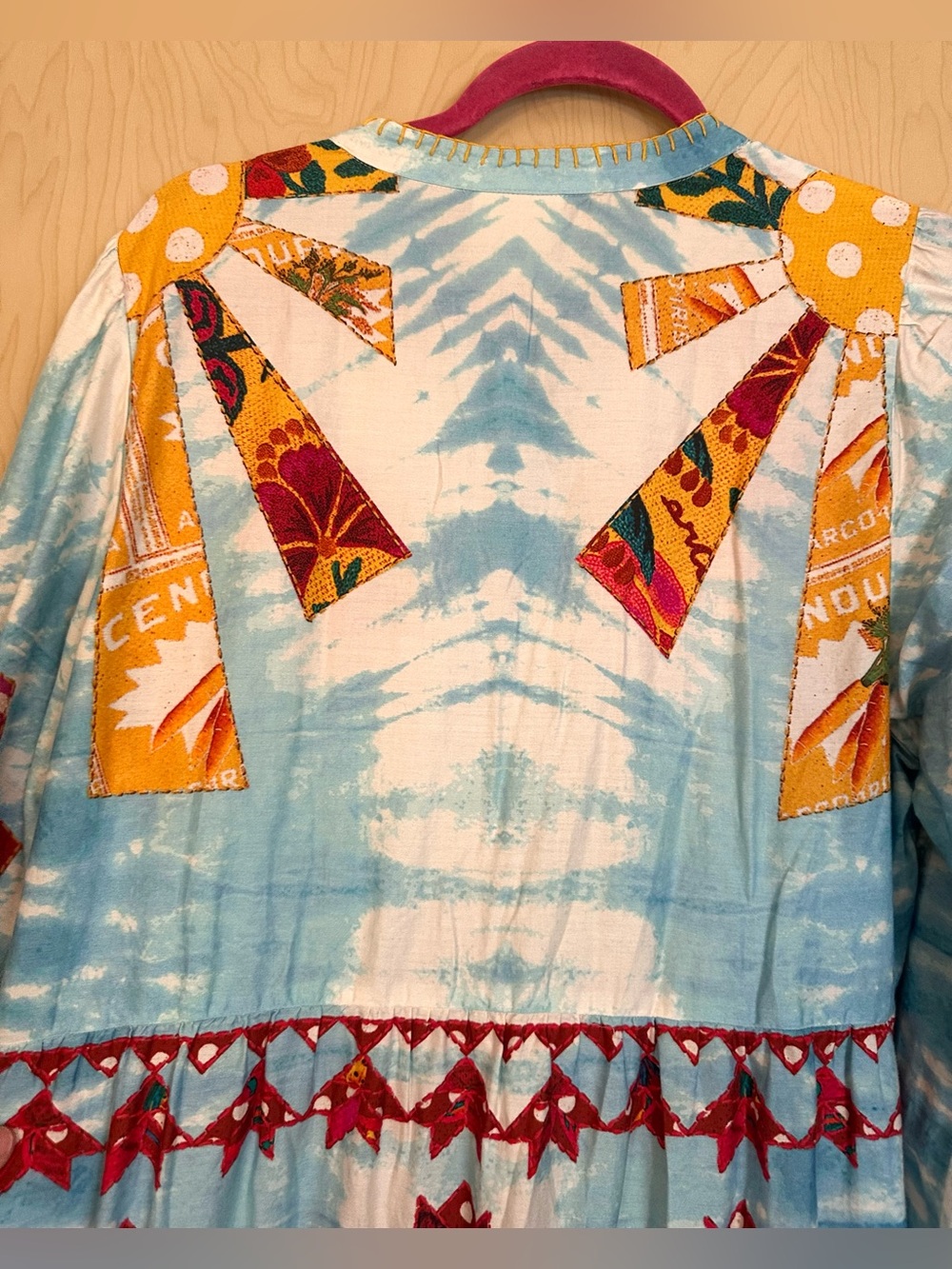 FARM Rio Multi‑Color Floral Tie‑Dye Maxi Dress - Picture 12 of 14